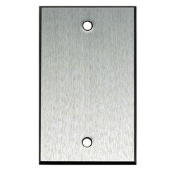 Whirlwind Wall Plate - 1 Gang Stainless Steel Blank